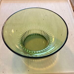Vintage avocado green bowl dish